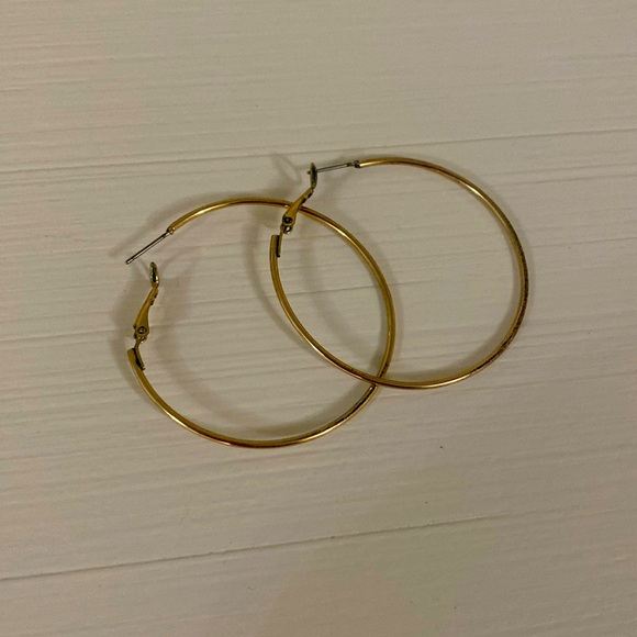 American Eagle Gold Hoop Earrings - Picture 1 of 4